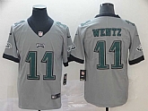 Nike Eagles 11 Carson Wentz Silver Inverted Legend Limited Jersey,baseball caps,new era cap wholesale,wholesale hats